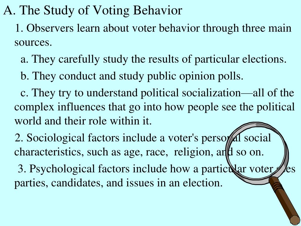 thesis on voting behavior