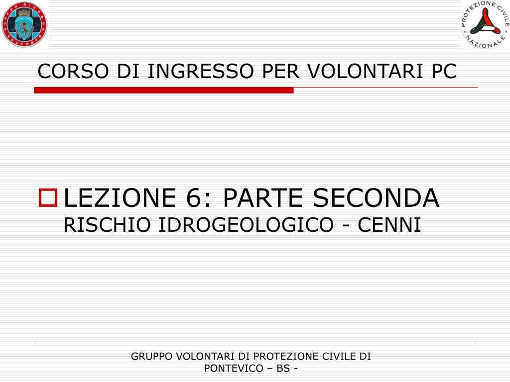 PPT - CORSO DI INGRESSO PER VOLONTARI PC PowerPoint Presentation, free  download - ID:4866084