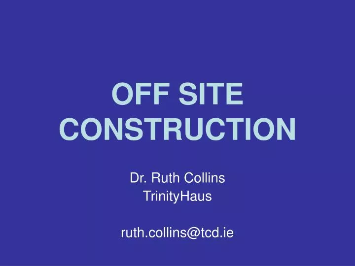off site construction n.