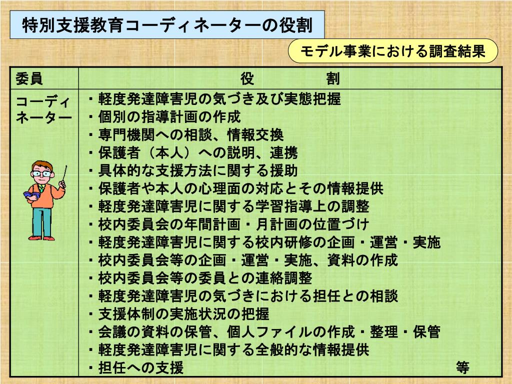 PPT - 特別支援教育推進体制モデル事業 PowerPoint Presentation