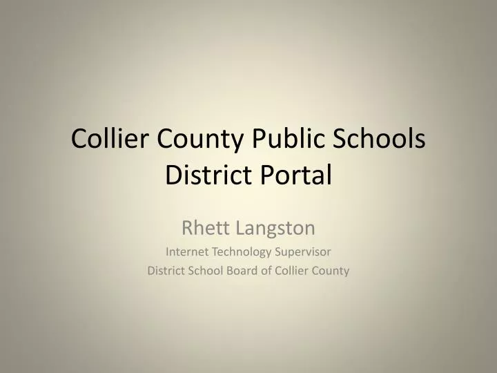 collier county public schools district portal n.