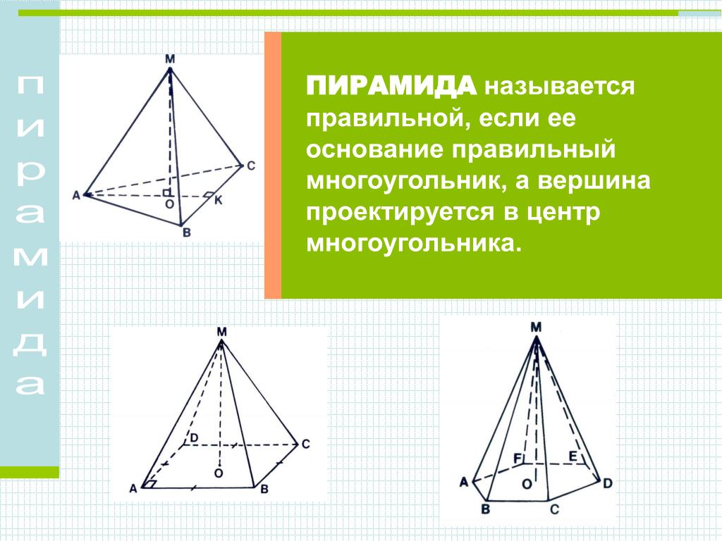 Пирамида геометрия 10 класс атанасян презентация. Правильная пирамида задачи. Пирамида (геометрия). Правильная пирамида 10 класс. Элементы правильной пирамиды.