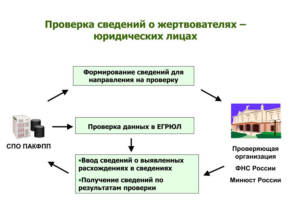 Какие сведения проверяются в рамках