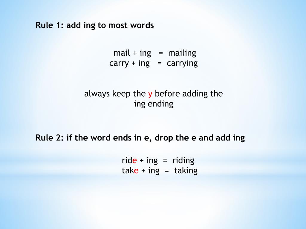 Add the Ending -ing перевод. Like +-ing правило 3 класс. Words Witch ends with ing. Ing in the end of the verb.