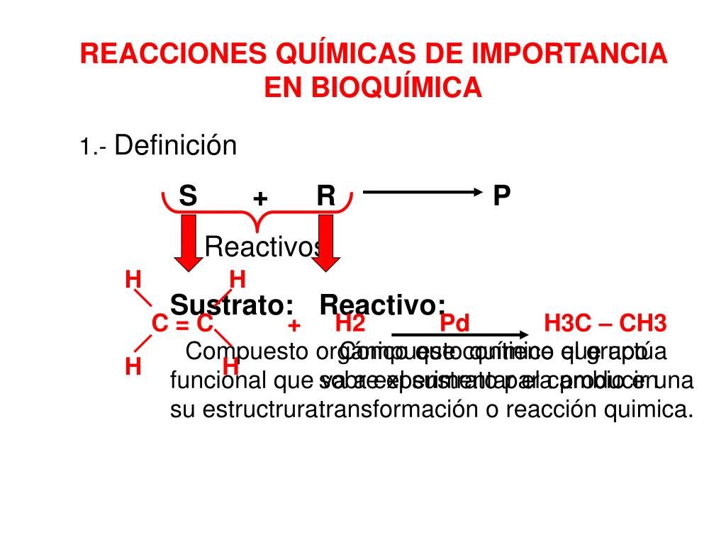 Reacciones quimicas organica