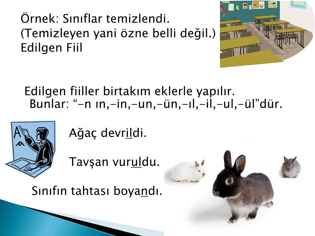 etken fiil örnek