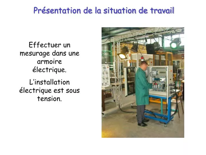 PPT - Présentation de la situation de travail PowerPoint Presentation ...