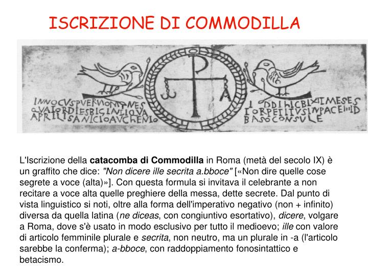 PPT - DAL LATINO AL VOLGARE: i primi documenti PowerPoint Presentation