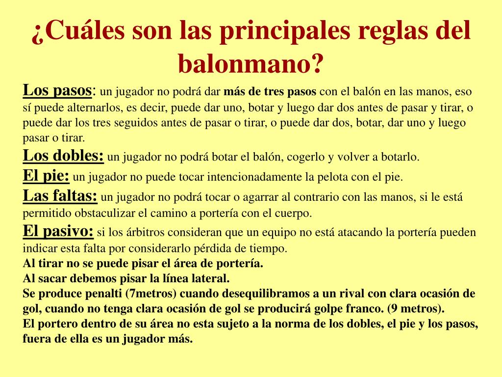 PPT - EL BALONMANO PowerPoint Presentation, free download - ID:4876618