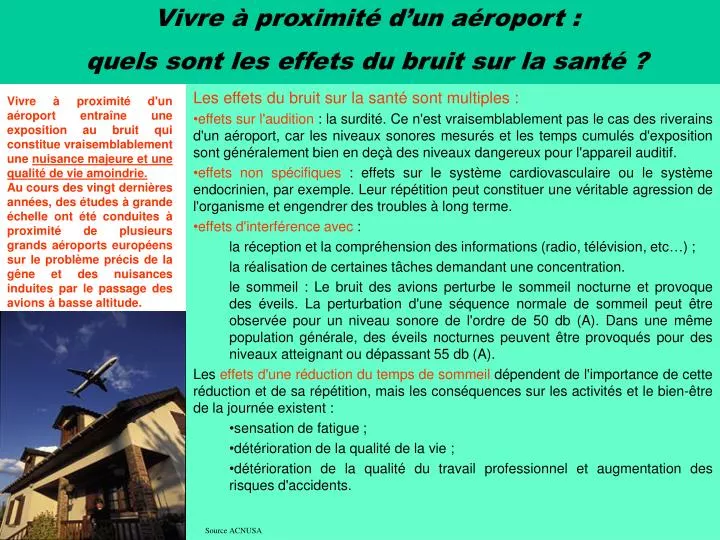 PPT - Les effets du bruit sur la santé sont multiples : PowerPoint ...