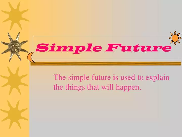simple future presentation powerpoint