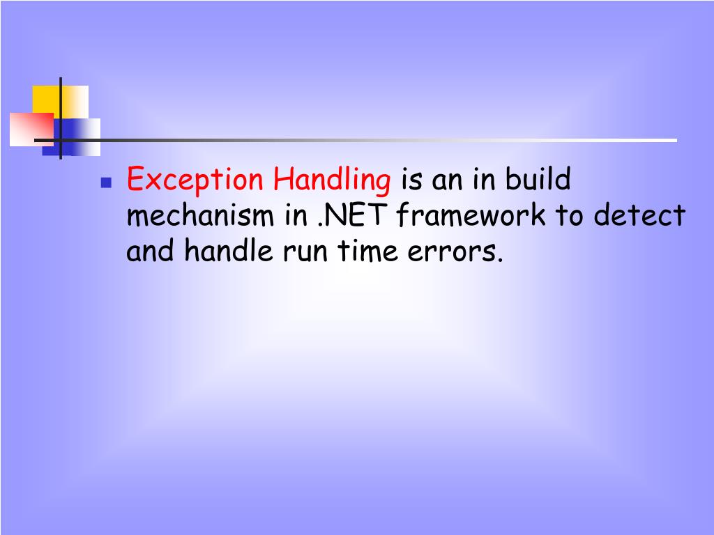 CHAPTER 5 EXCEPTION HANDLING - ppt download