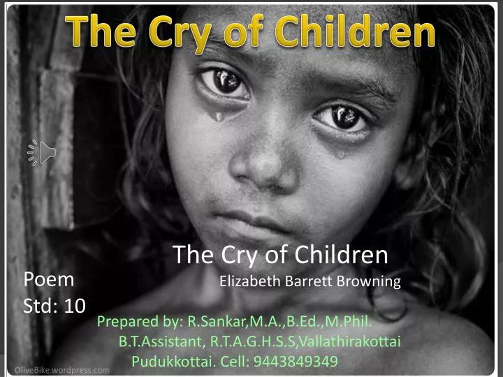 the cry of the children elizabeth barrett browning analysis