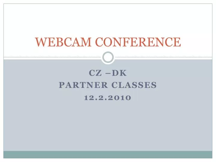 webcam conference n.