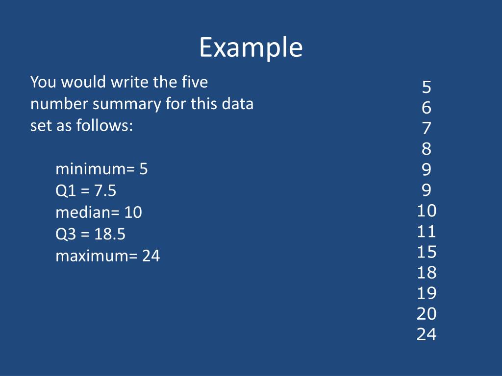 PPT - Five Number Summary and Box Plots PowerPoint Presentation