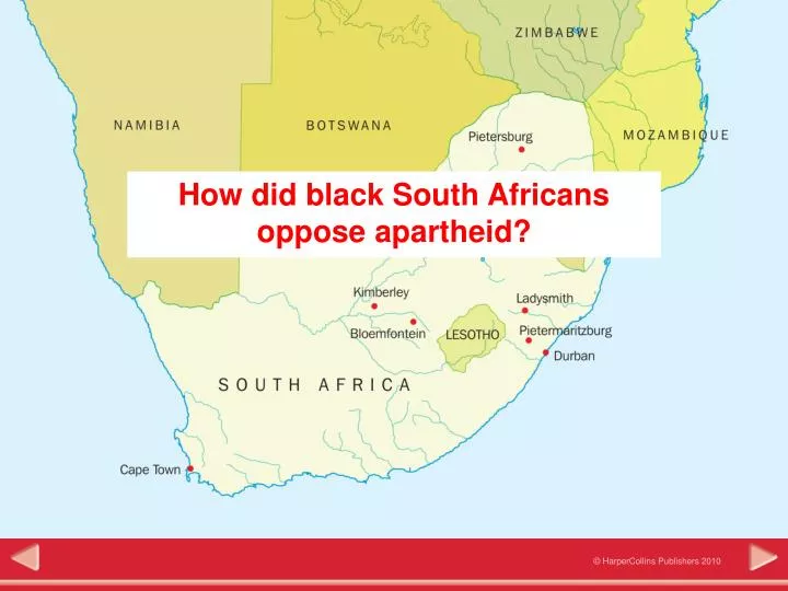 two main forms of black resistance in south africa Recent research has revealed the extent of this resistance, which took many forms resistance to slavery continued in africa there were also major uprisings. two main forms of black resistance in south africa Recent research has revealed the extent of this resistance, which took many forms resistance to slavery continued in africa there were also major uprisings.