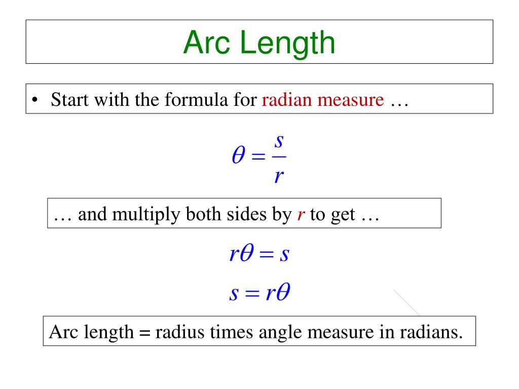 PPT - Arc Length PowerPoint Presentation, free download - ID:28