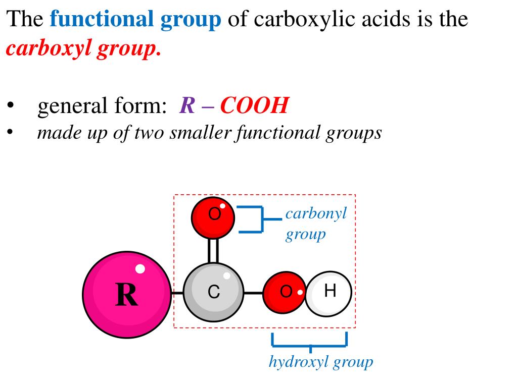 carboxyl functional group carboxyl functional group