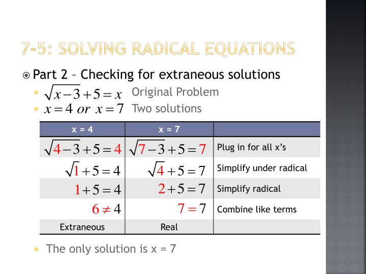 Radical Equations Part 2 - Tessshebaylo