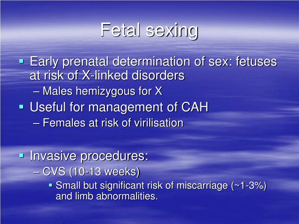 Ppt Non Invasive Diagnosis Of Fetal Sex Using Free Fetal Dna Our
