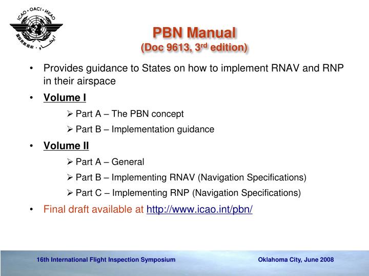 Icao doc 9613 pbn manual 4th edition
