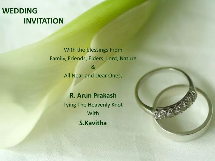 Powerpoint Wedding Invitation Design / 14+ Floral Wedding Invitation