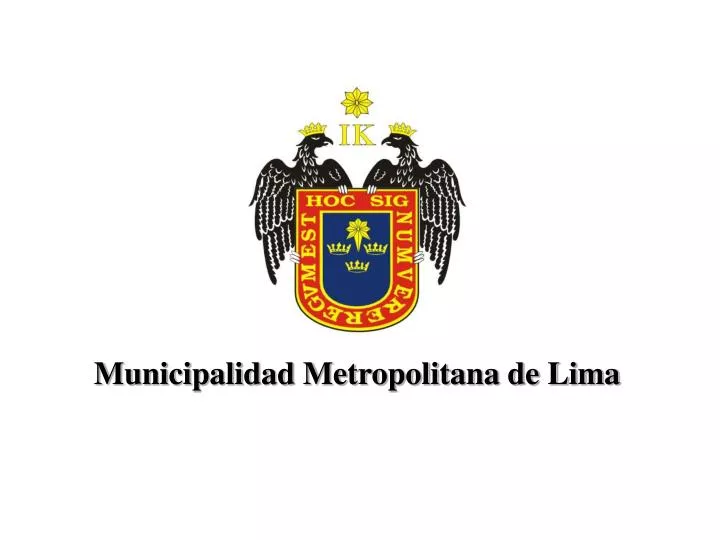 PPT Municipalidad Metropolitana de Lima PowerPoint