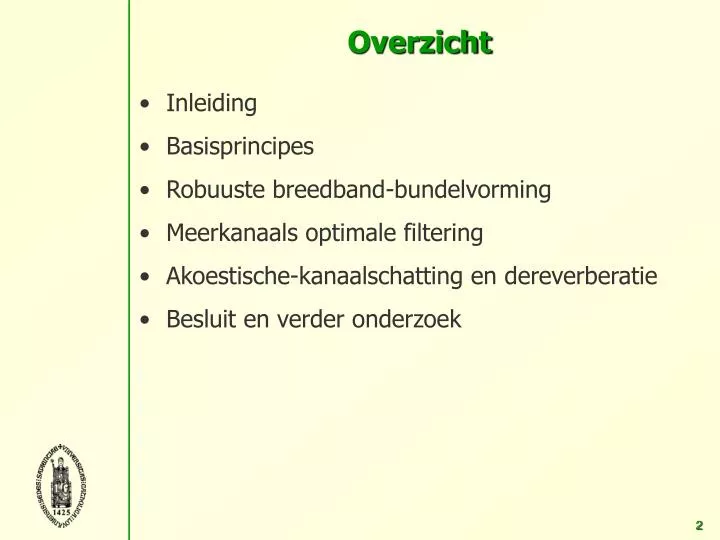 PPT - Overzicht PowerPoint Presentation, free download - ID:4884870