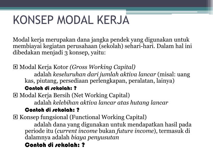 PPT - PENGELOLAAN BIAYA MODAL KERJA PowerPoint Presentation - ID:4885382
