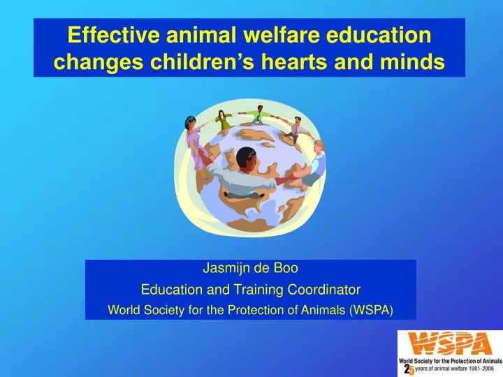 PPT Effective animal welfare education changes children’s hearts and