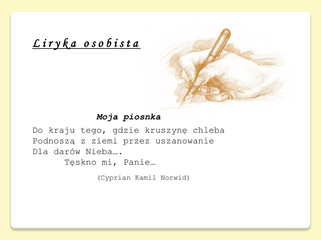 Co To Jest Liryka Bezpośrednia PPT - Rodzaje i gatunki literackie PowerPoint Presentation, free
