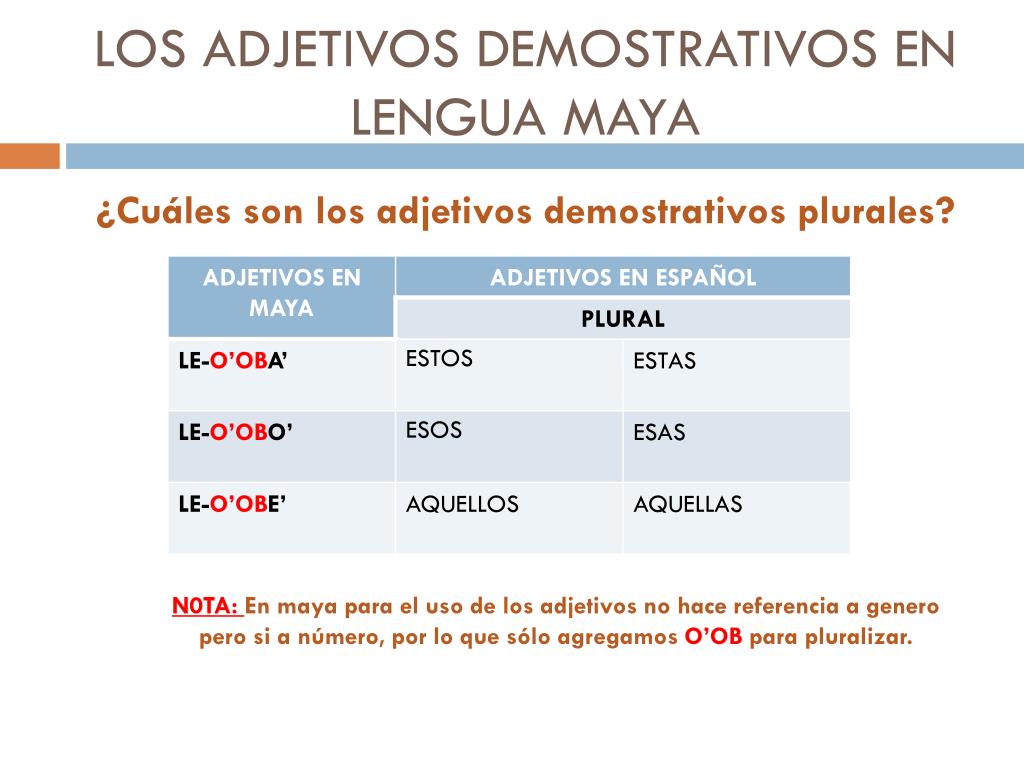 2 Ejemplos De Adjetivos Demostrativos