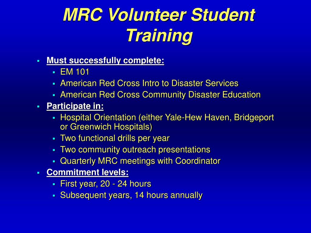 Mrc Training PPT - Richard M. Kleindienst, Sr. Coordinator, Medical Reserve Corps ...