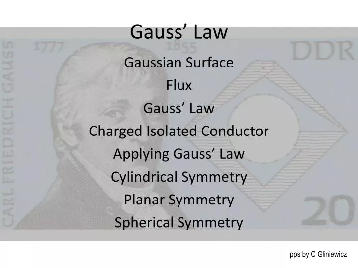 gauss law n.
