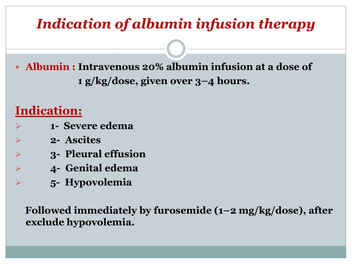 why is lasix given after albumin