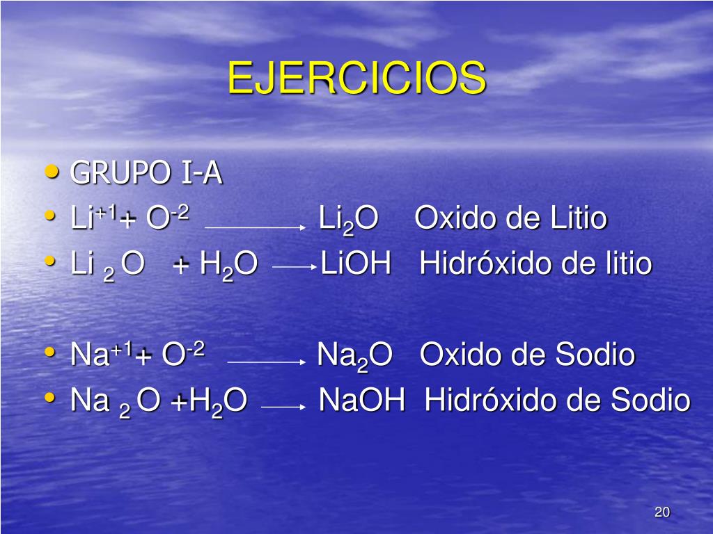 LIOH+ZNO. Co2 + 2lioh - li2co3 +h2o.