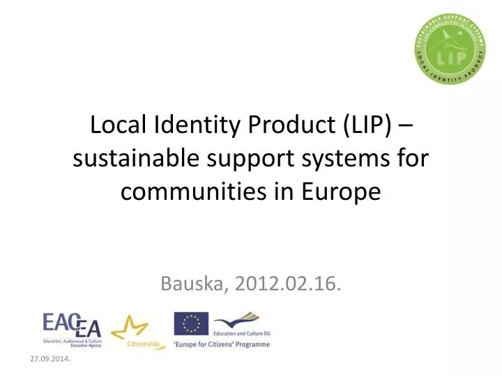 local identity product lip sustainable support systems for communities in europe n.