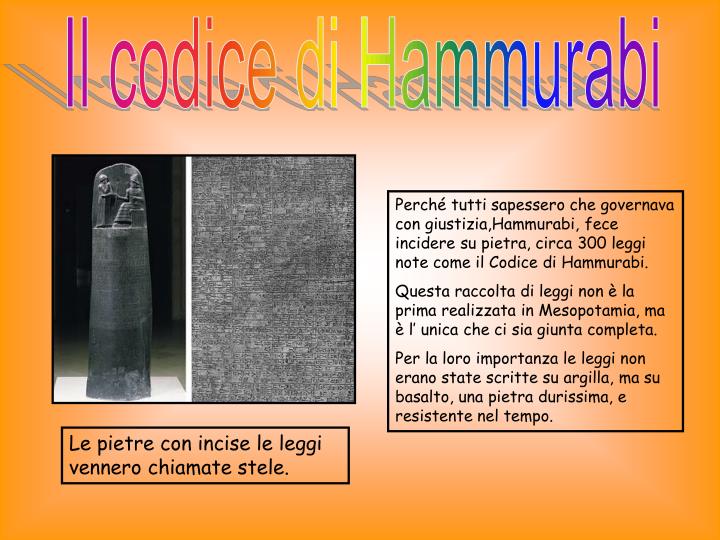 Breve Ricerca Sul Codice Di Hammurabi