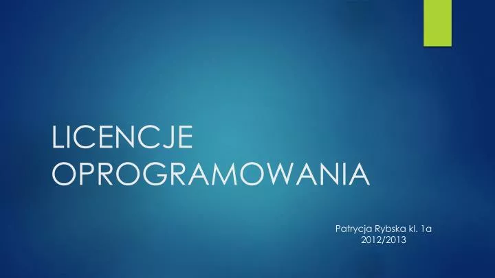 PPT - LICENCJE OPROGRAMOWANIA PowerPoint Presentation, free download