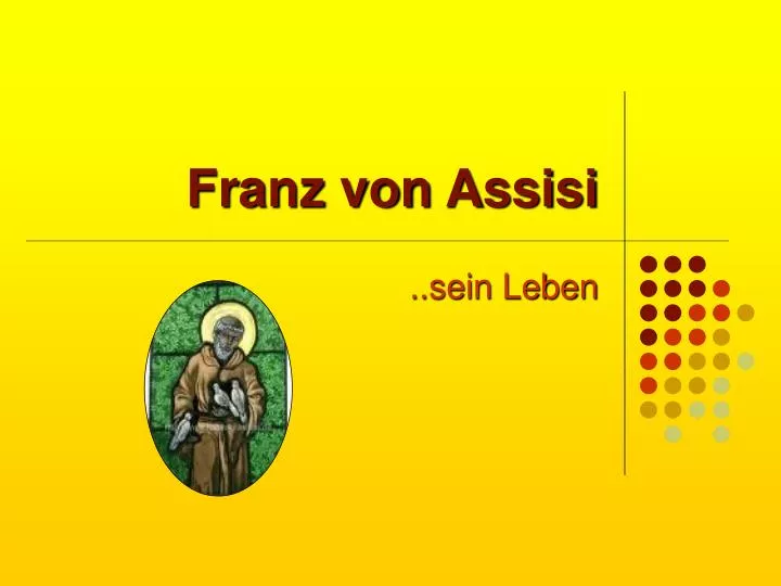 39++ Franz von assisi lebenslauf info