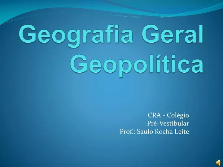 geografia geral geopol tica n.