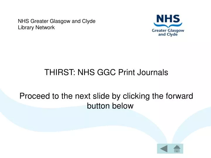 PPT NHS Greater Glasgow and Clyde Library Network PowerPoint