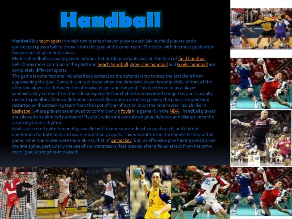 PPT Handball PowerPoint Presentation, free download ID4895894