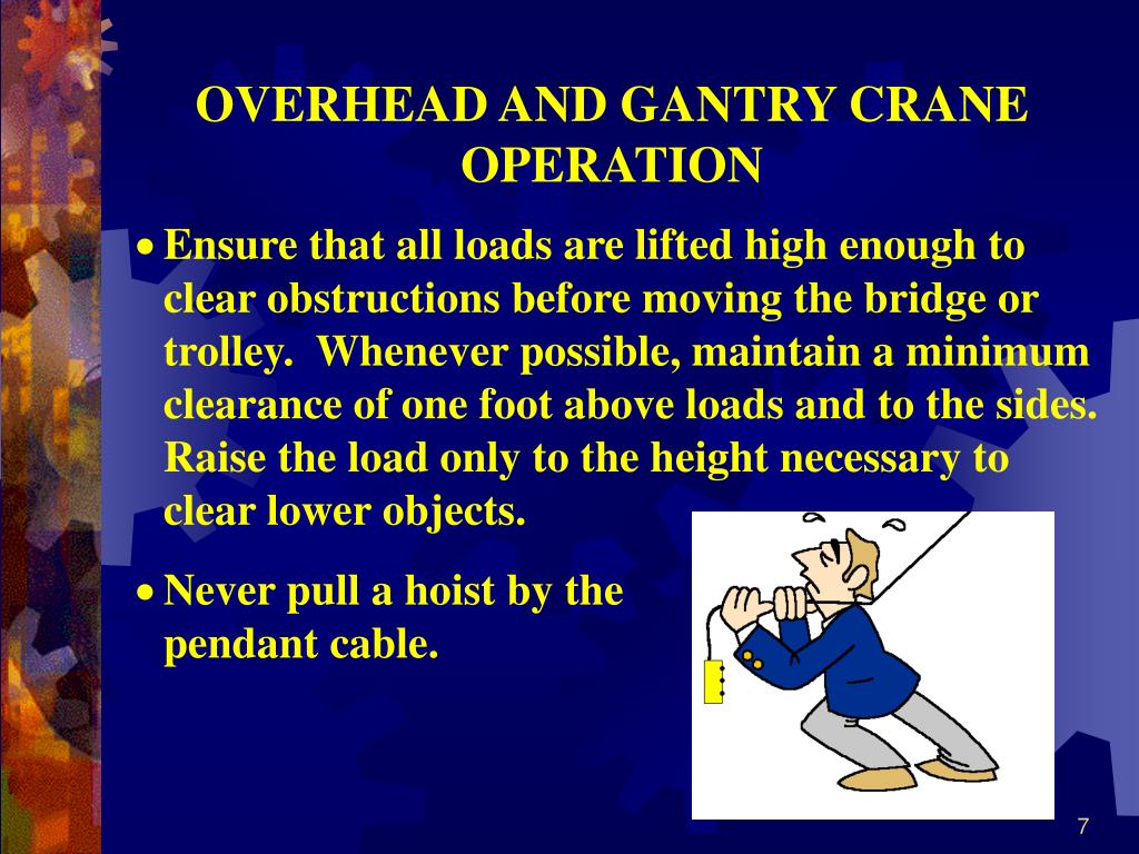 overhead crane training powerpoint presentation