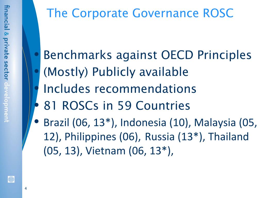 Map In Rosc PPT - Corporate Governance ROSC for Thailand David Robinett April 25 ...