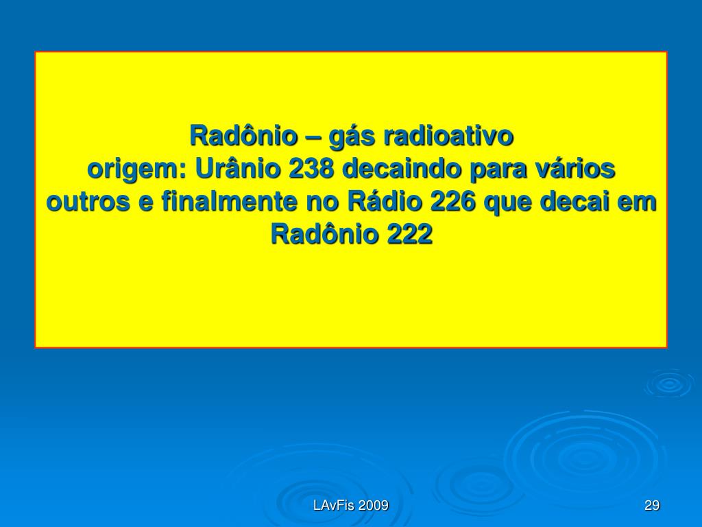 PPT - Decaimento radioativo câmara de neblina PowerPoint Presentation -  ID:4902058