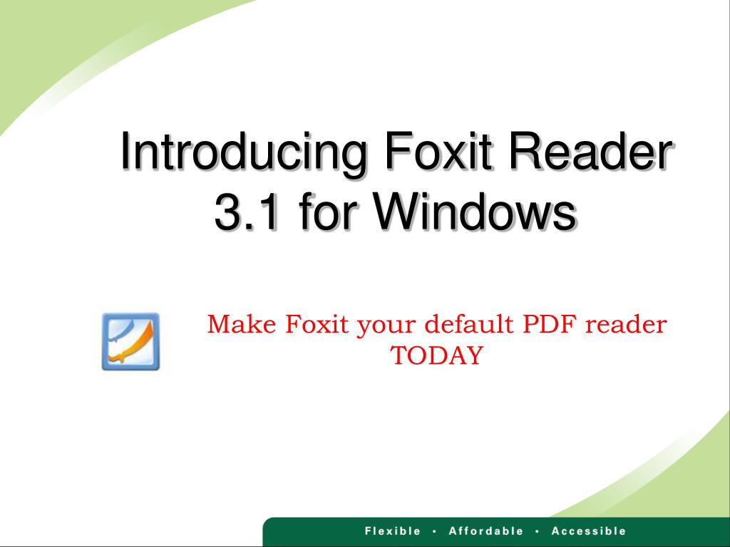 presentation mode foxit reader