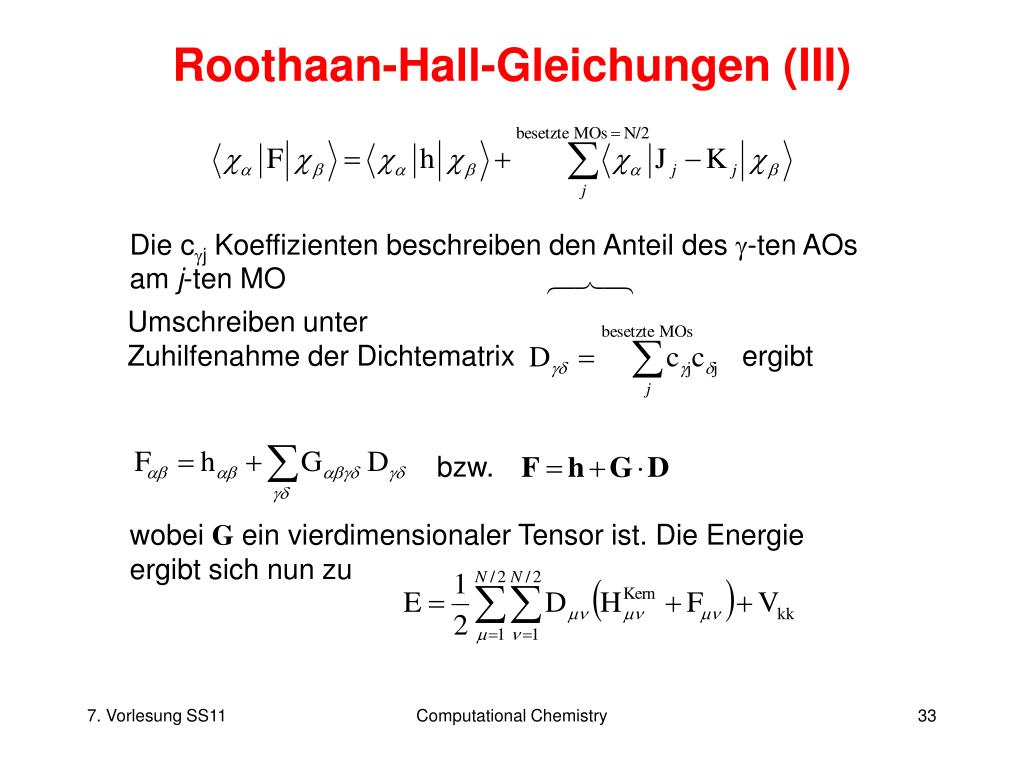 PPT - Quantenchemische Grundlagen (I) PowerPoint ...