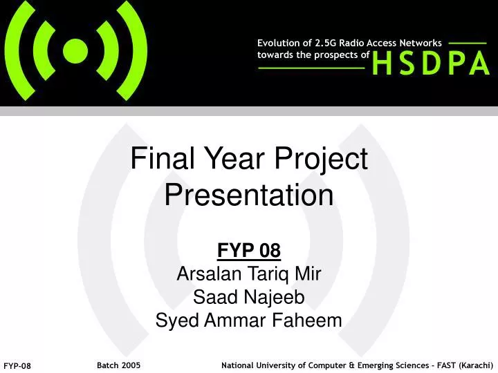 final year project presentation computer science