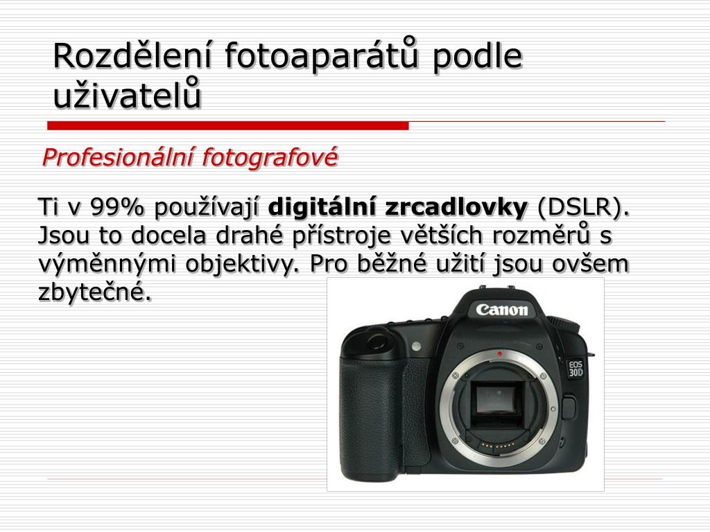 PPT - Digitální fotoaparát PowerPoint Presentation, free download -  ID:4905896